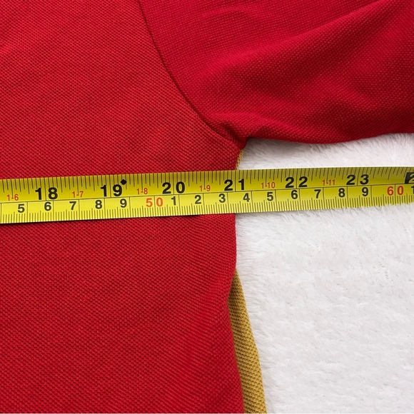 San Francisco 49ers Football Rugby Style Klew NFL Red Gold Polo Shirt Mens sizes - Picture 14 of 16